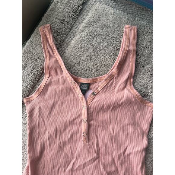 Blush pink Henley body suit - Picture 3 of 6